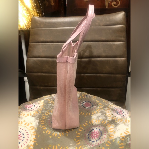 Prada Light Pink Small Sequin Mesh Tote with Matching Wristlet ๐ - Picture 11 of 16